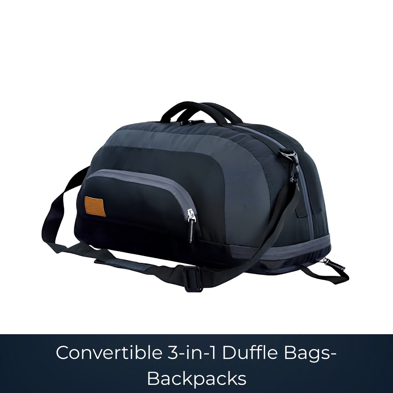 Convertible 3-in-1 duffle backpack manufactured by Bags2Crown Mumbai