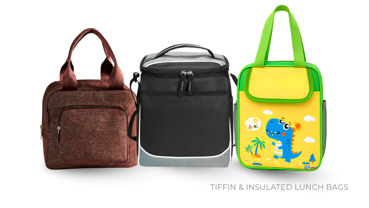 Bulk tiffin and insulated lunch bags manufacturing for corporate gifting, Mumbai