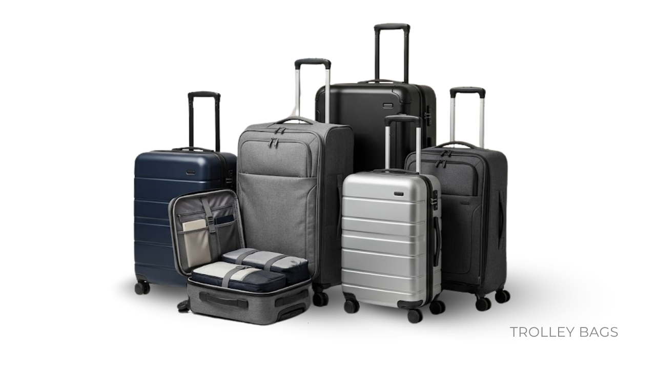Custom trolley bags manufactured in bulk by BAGS2CROWN, Mumbai