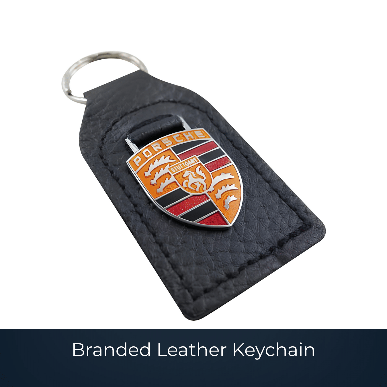 Branded Leather Keychain