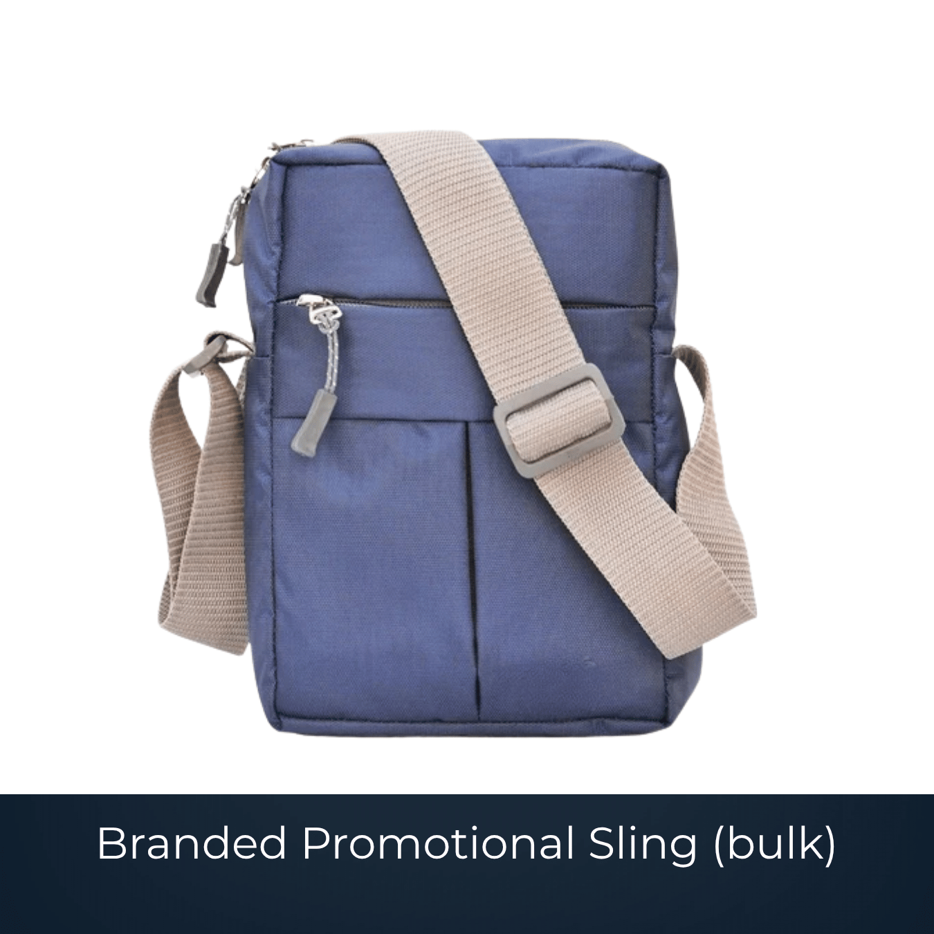 Bulk branded promotional sling bag manufactured by Bags2Crown Mumbai