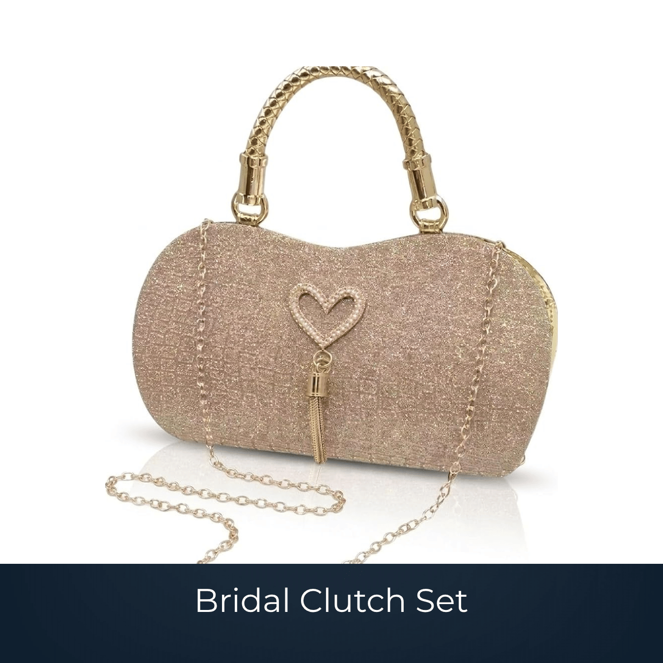 Embellished bridal clutch gift set by Bags2Crown Mumbai