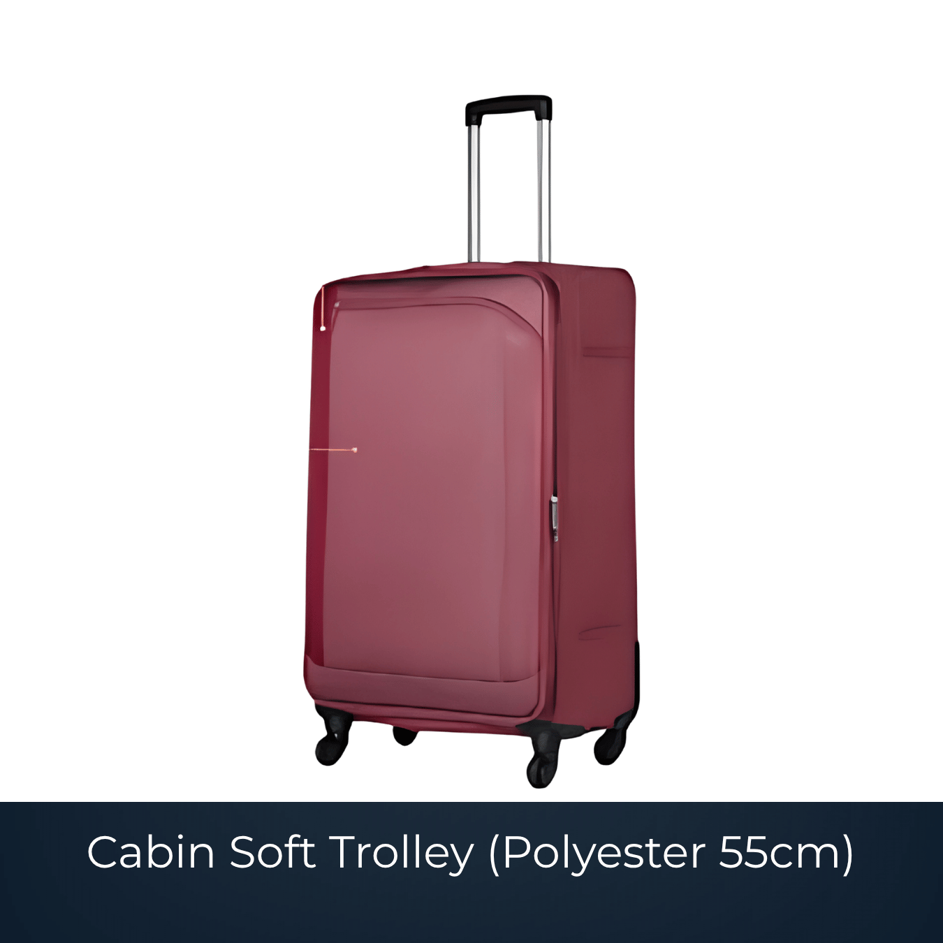 55cm polyester cabin trolley bag supplied by Bags2Crown Mumbai