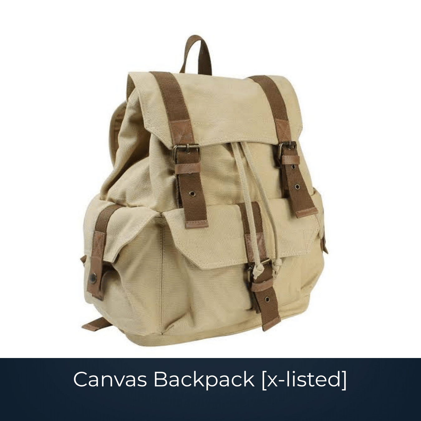 Canvas backpacks manufactured for custom bulk supply
