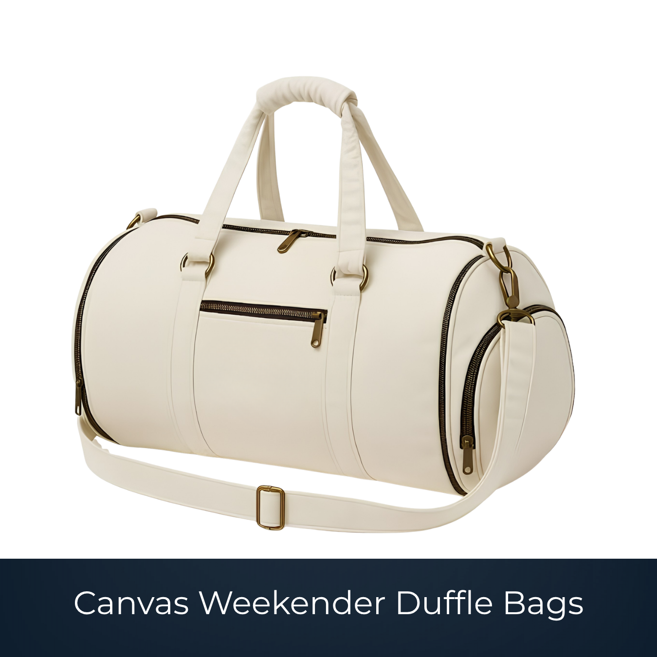 Custom canvas weekender duffle bag manufactured by Bags2Crown Mumbai