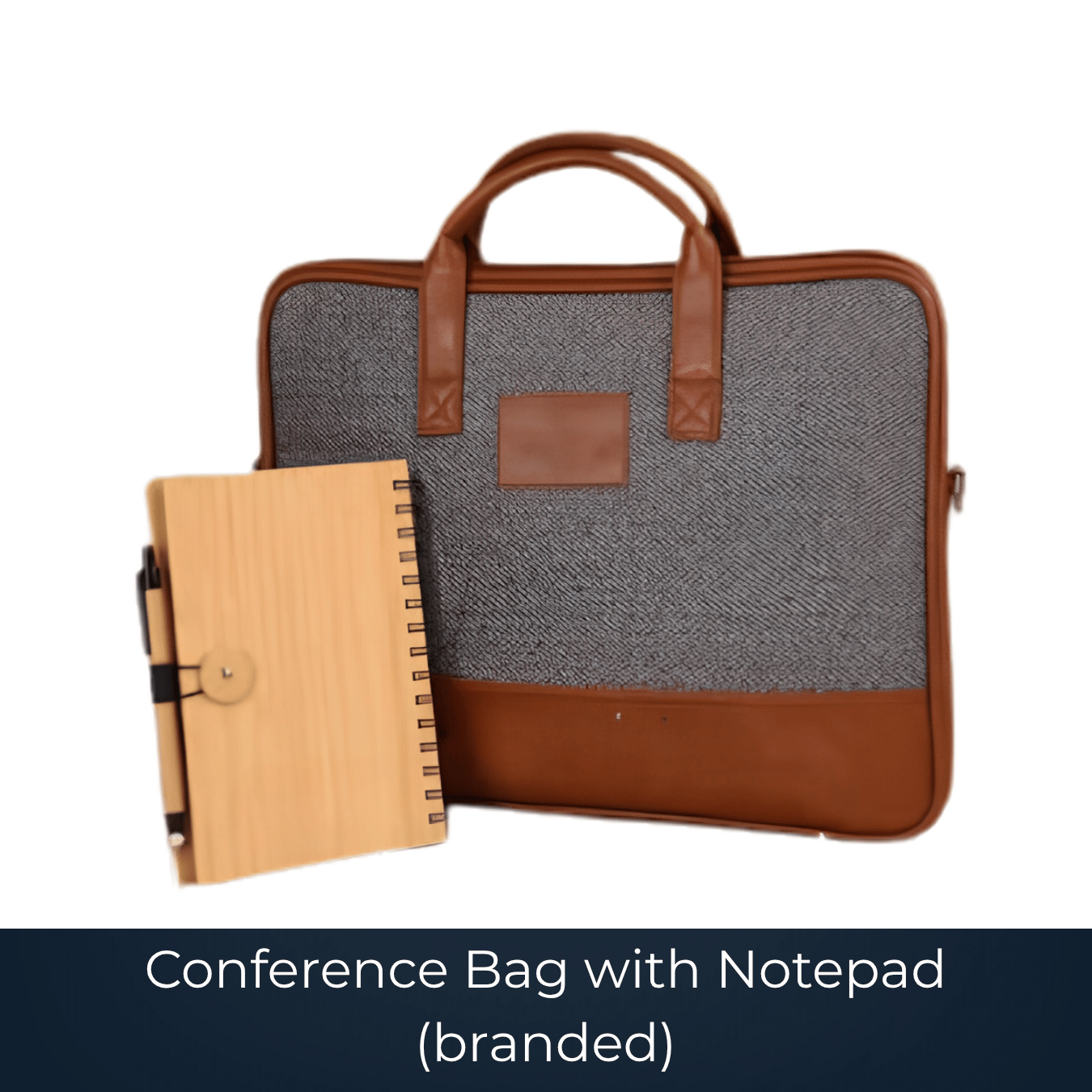 Branded conference bag with notepad manufactured by Bags2Crown Mumbai