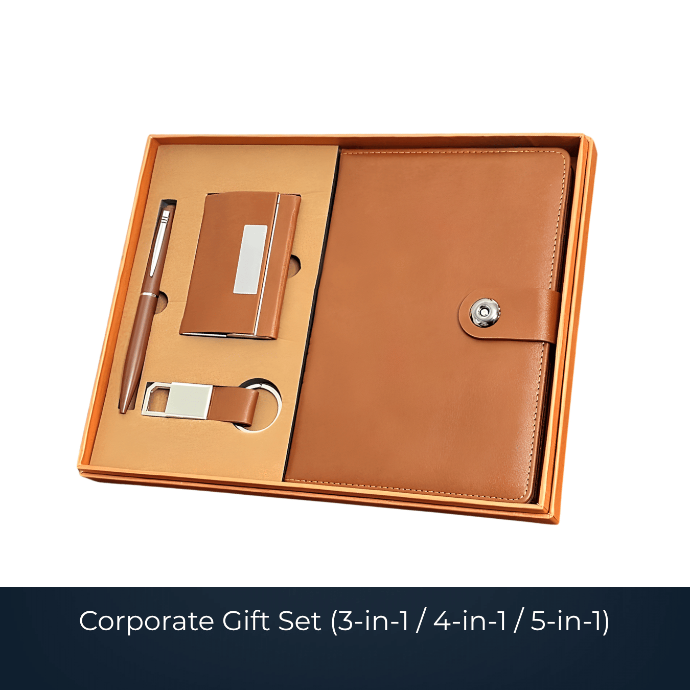 Branded 3-in-1 to 5-in-1 corporate gift set by Bags2Crown Mumbai