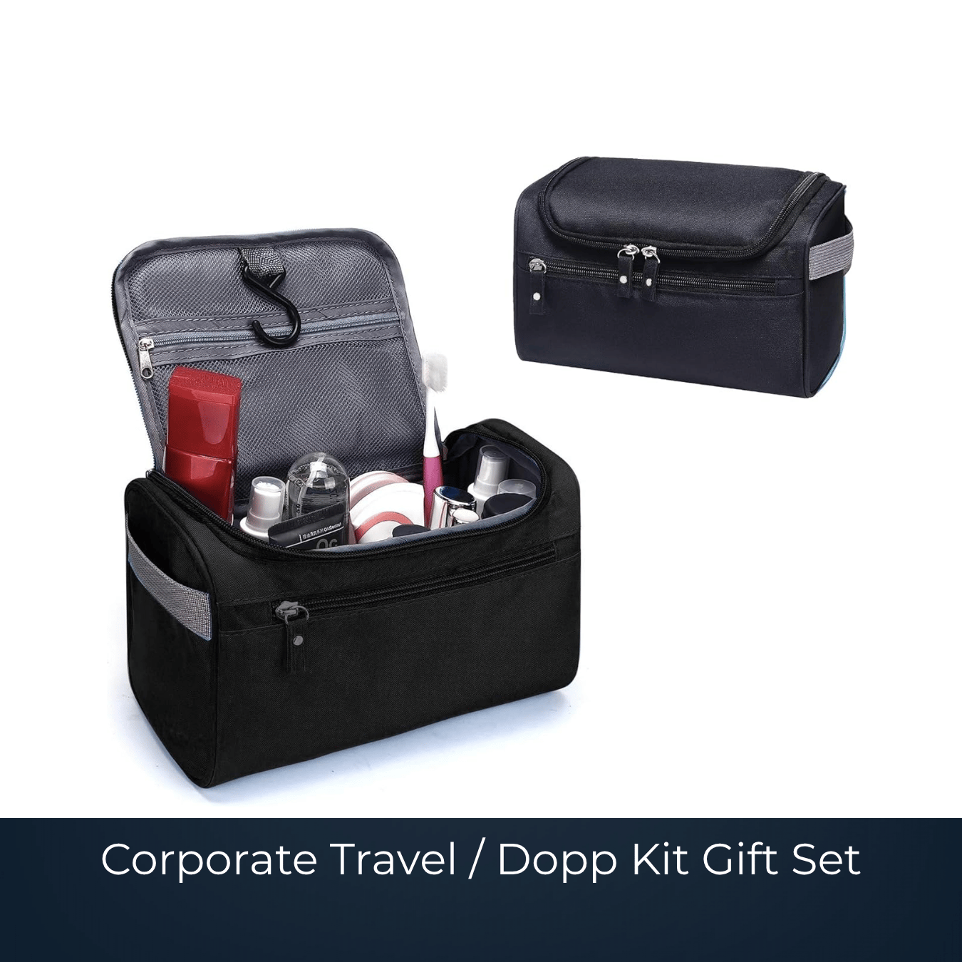 Branded corporate travel dopp kit gift set by Bags2Crown Mumbai