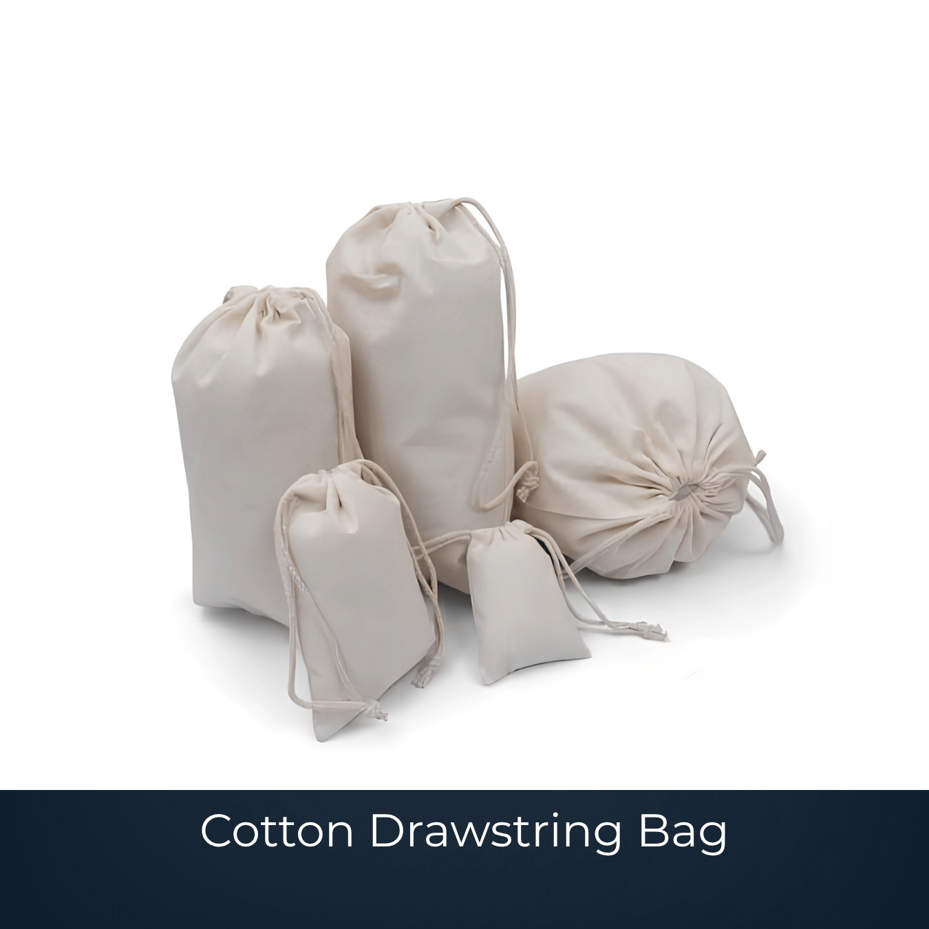 Bulk cotton drawstring bag manufactured by Bags2Crown Mumbai