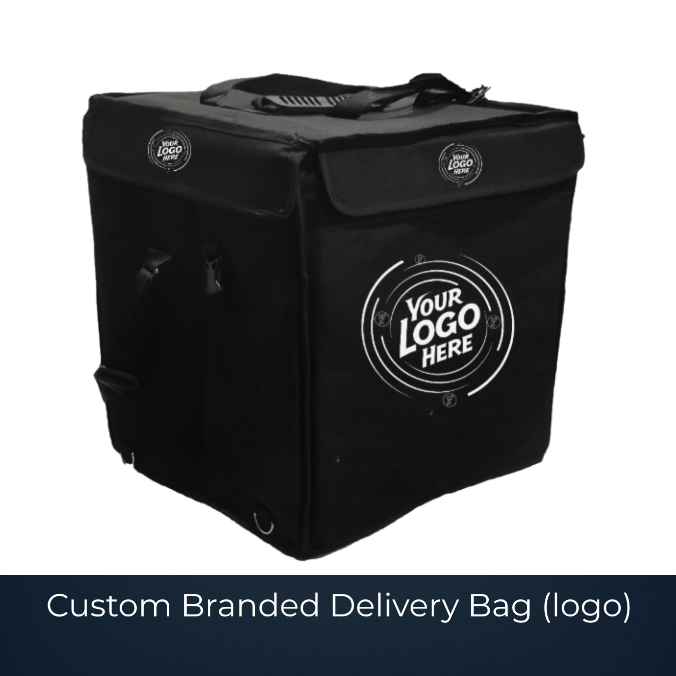 Custom branded delivery bag with fleet logo by Bags2Crown Mumbai