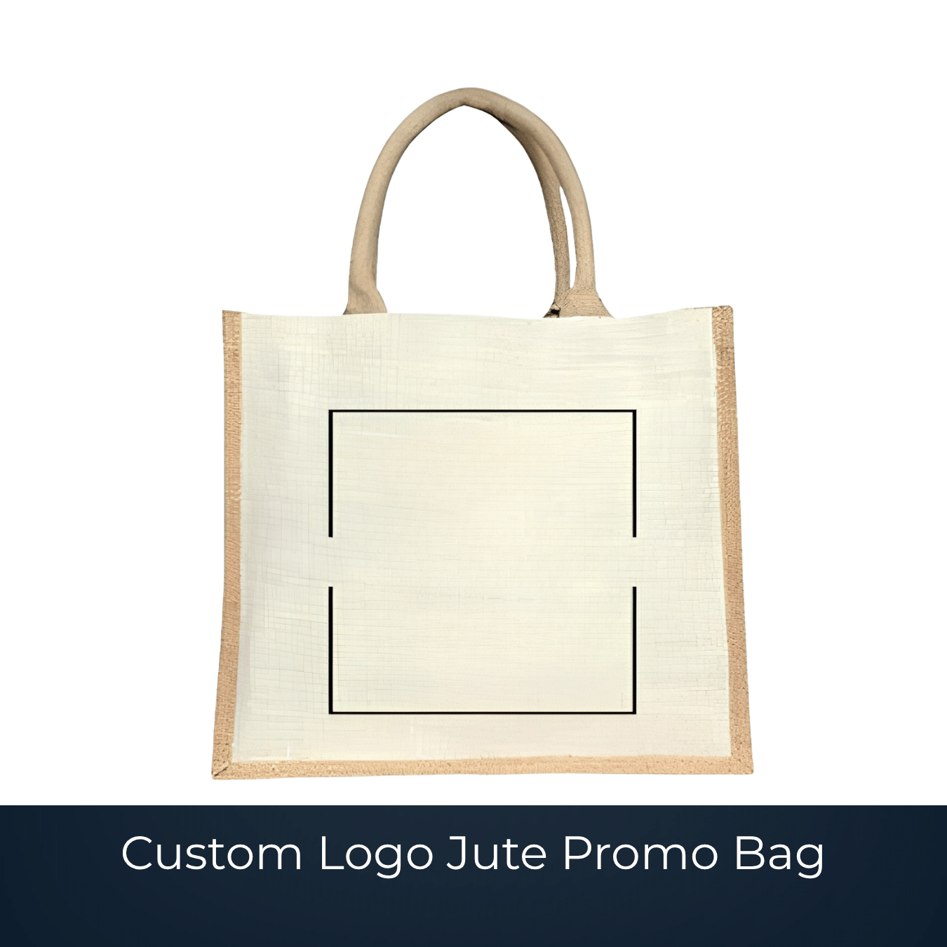 Bulk custom logo jute promotional bag by Bags2Crown Mumbai