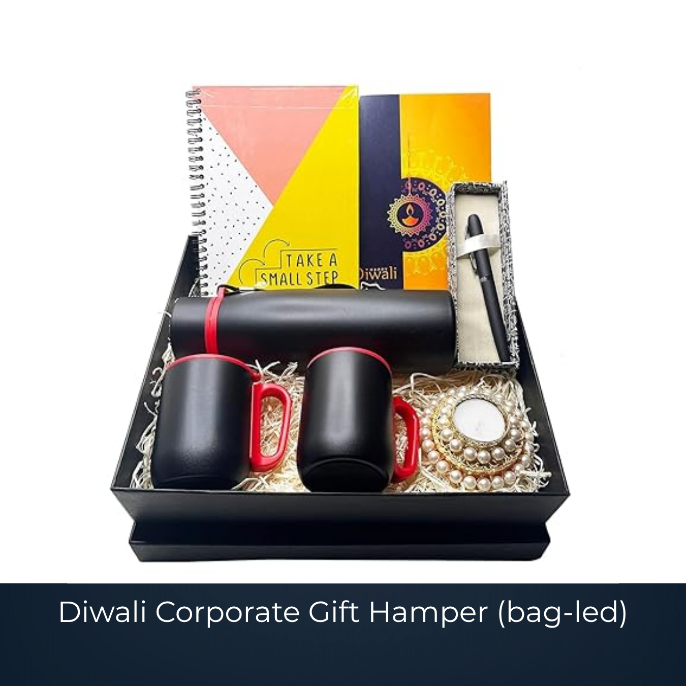 Bag-led Diwali corporate gift hamper assembled by Bags2Crown Mumbai