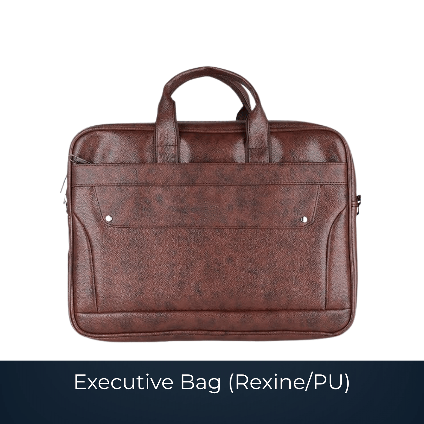 Custom rexine PU executive office bag by Bags2Crown Mumbai