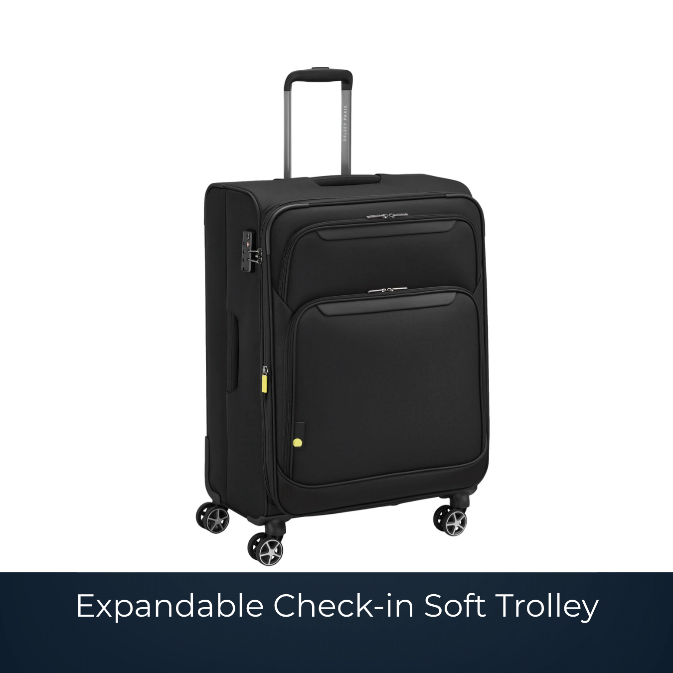 Expandable soft-sided check-in trolley bag supplied by Bags2Crown Mumbai