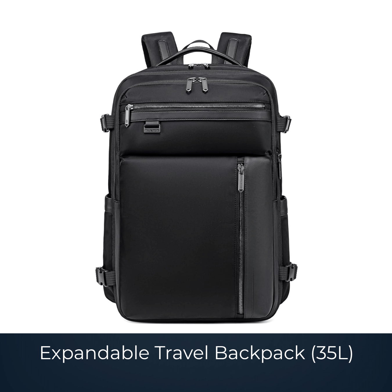 Expandable 35 litre travel backpack manufactured by Bags2Crown Mumbai
