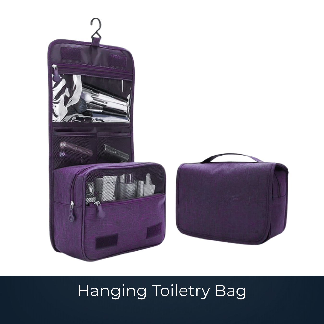 Custom hanging toiletry bag manufactured by Bags2Crown Mumbai