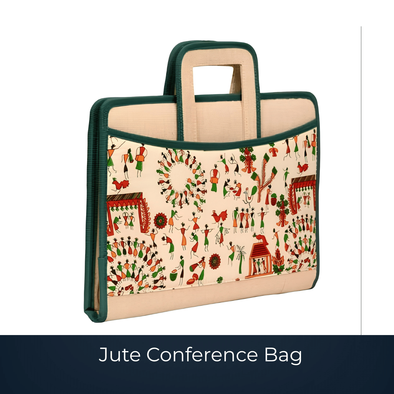 Custom jute conference bag for delegate kits by Bags2Crown Mumbai