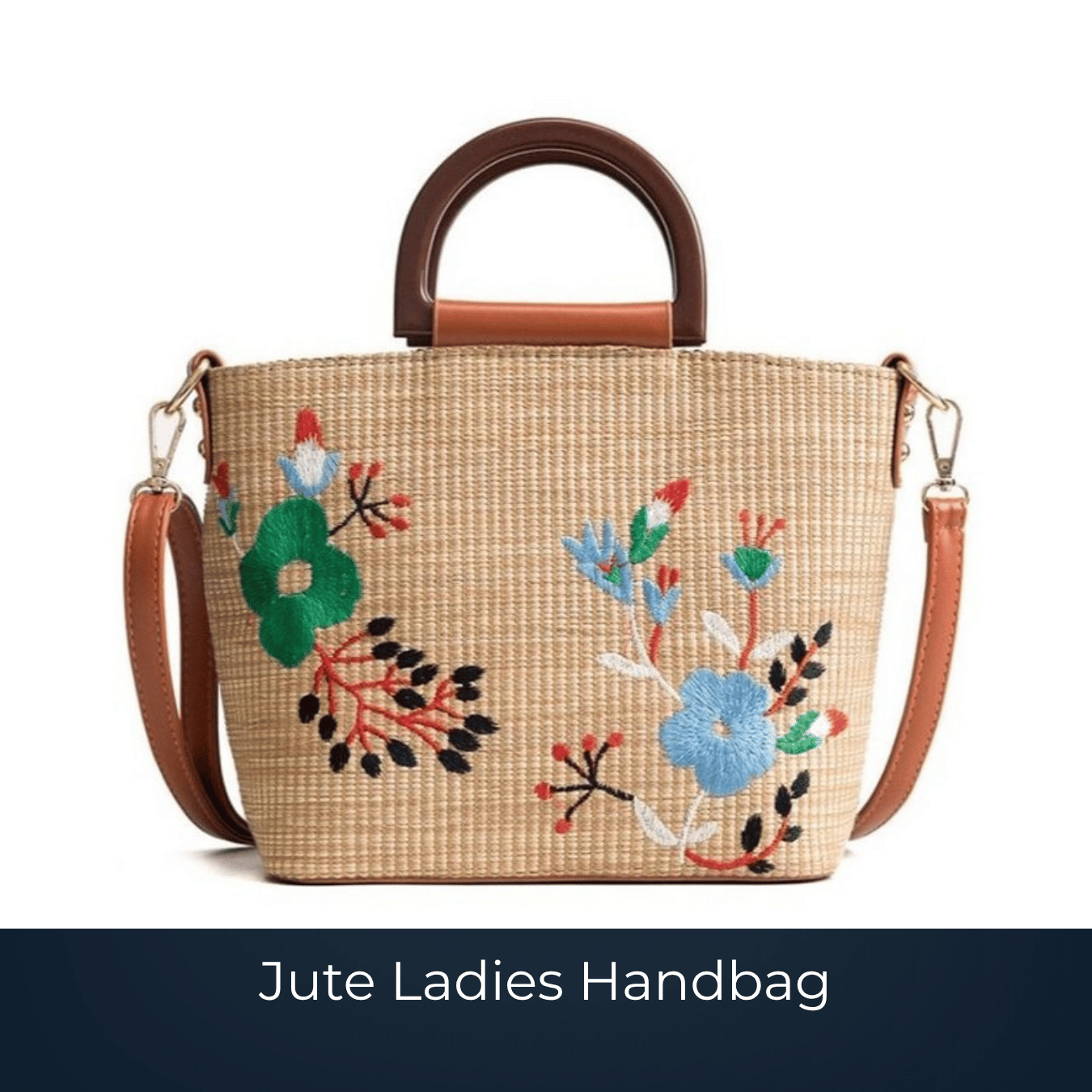 Custom jute ladies handbag manufactured by Bags2Crown Mumbai