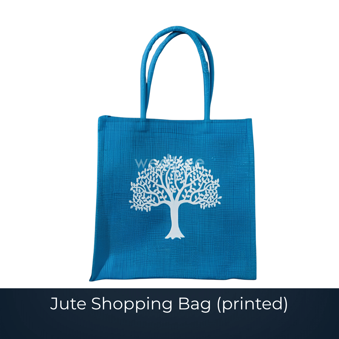 Bulk printed jute shopping bag manufactured by Bags2Crown Mumbai