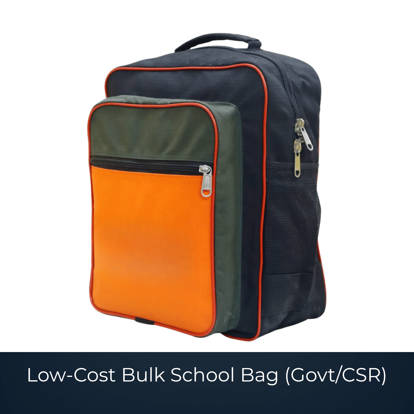 Bulk low-cost school bag for CSR distribution by Bags2Crown Mumbai