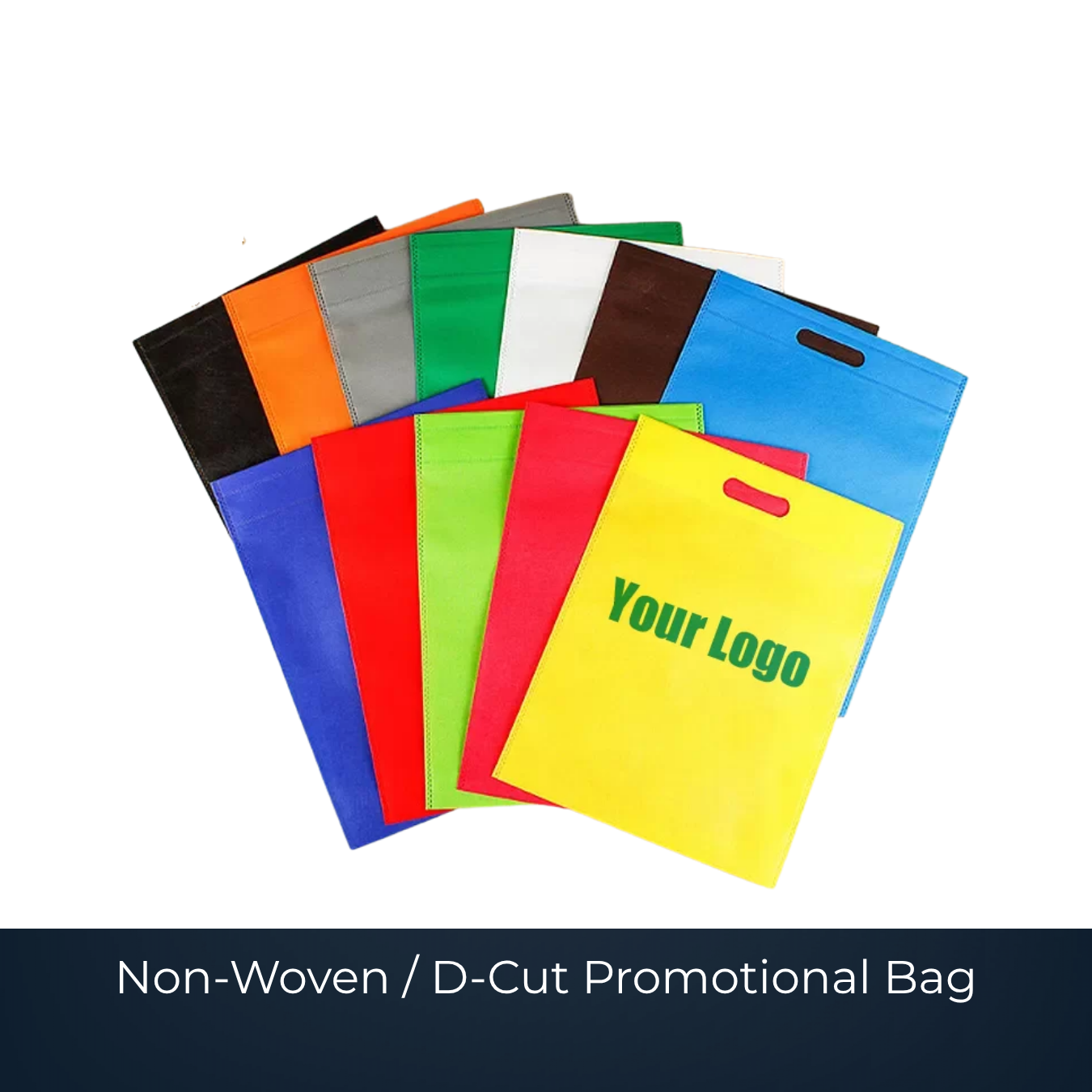 Bulk non-woven D-cut promotional bag by Bags2Crown Mumbai