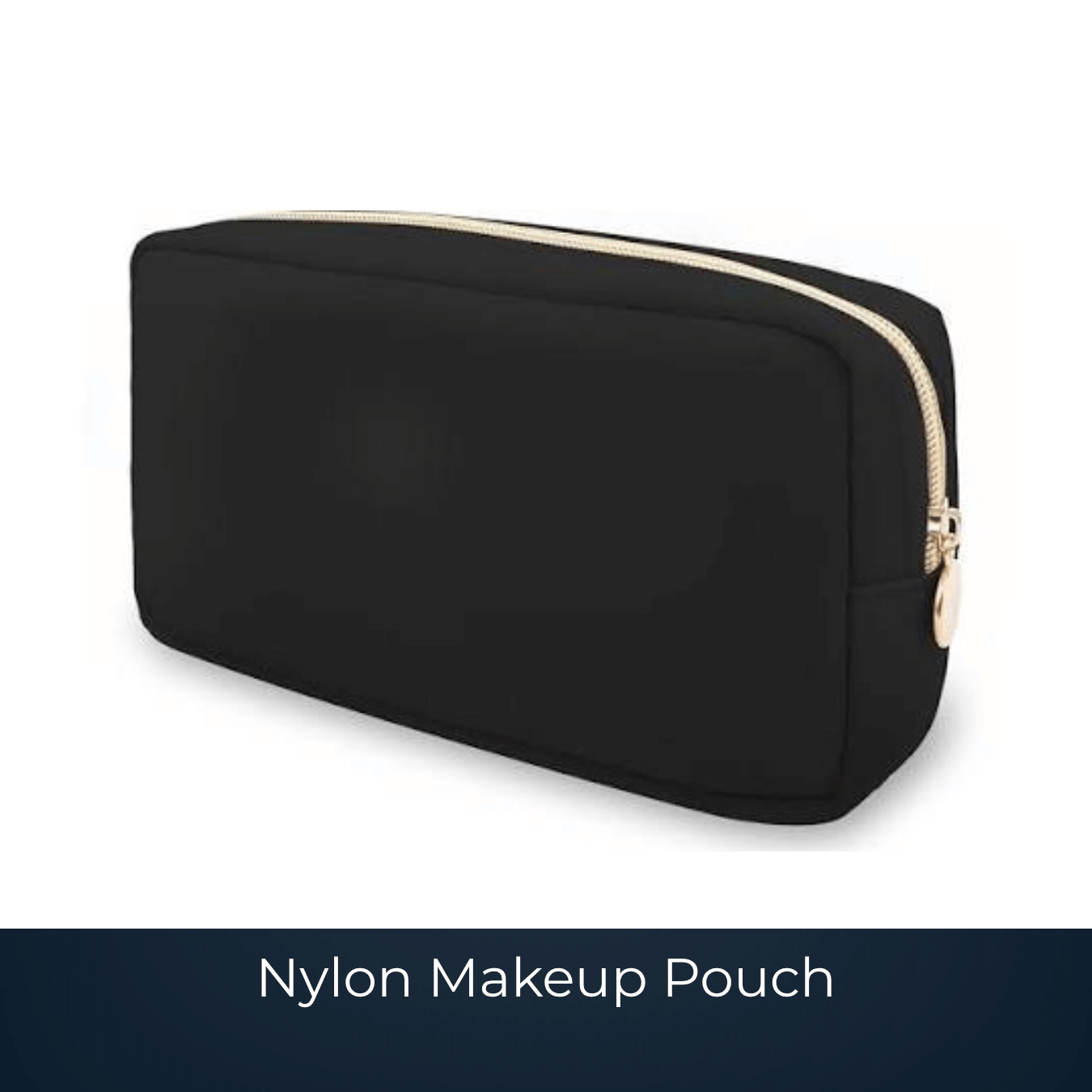 Bulk custom nylon makeup pouch manufactured by Bags2Crown Mumbai