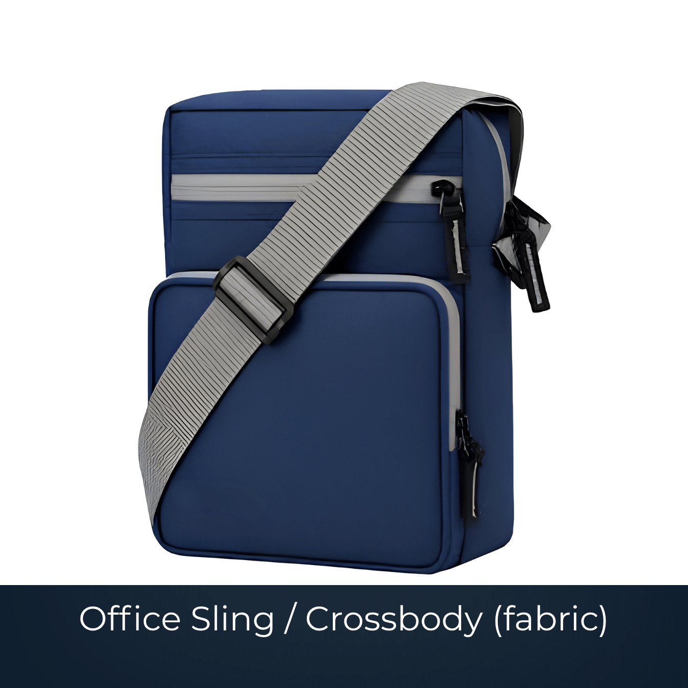 Custom fabric office sling crossbody bag by Bags2Crown Mumbai