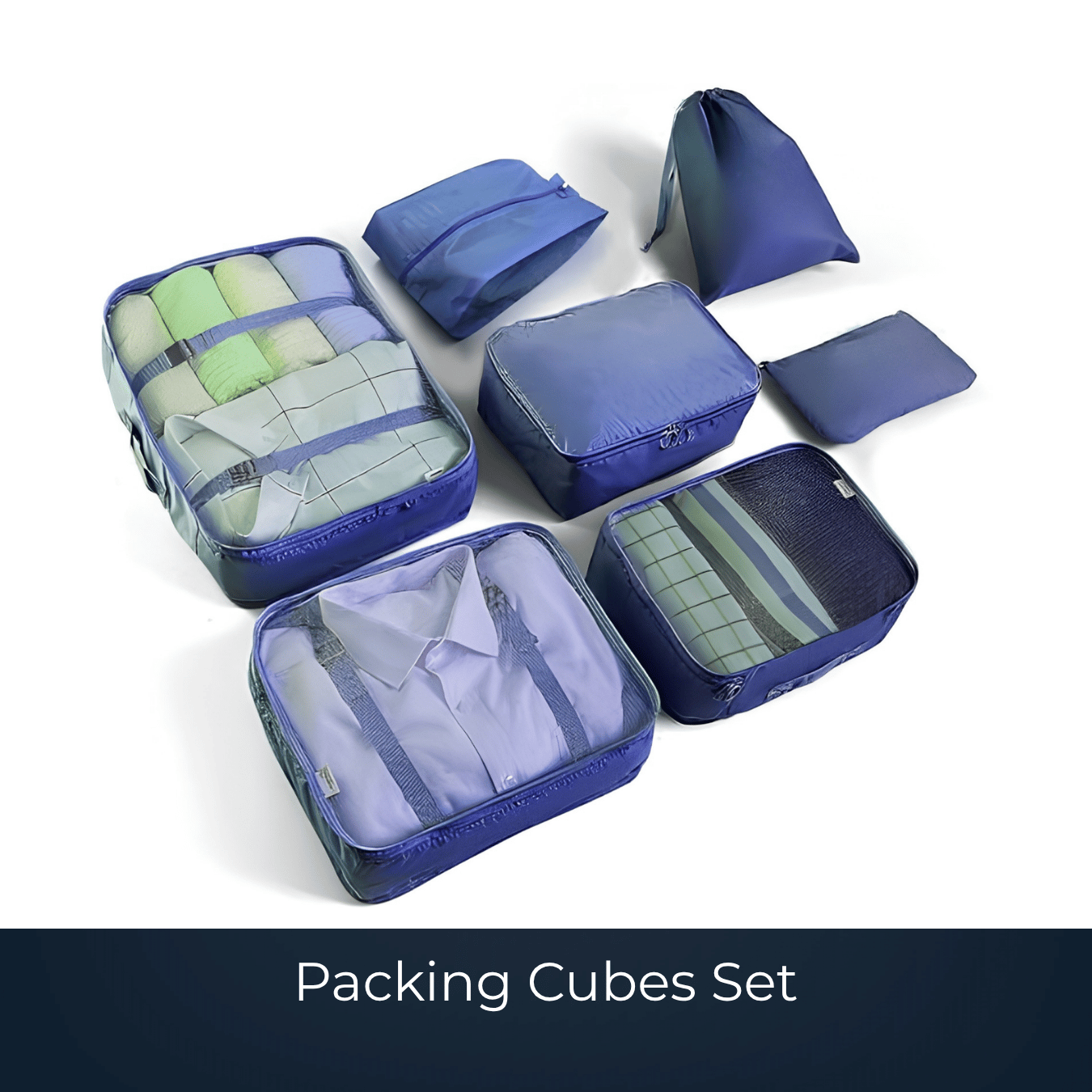 Custom packing cubes set manufactured by Bags2Crown Mumbai
