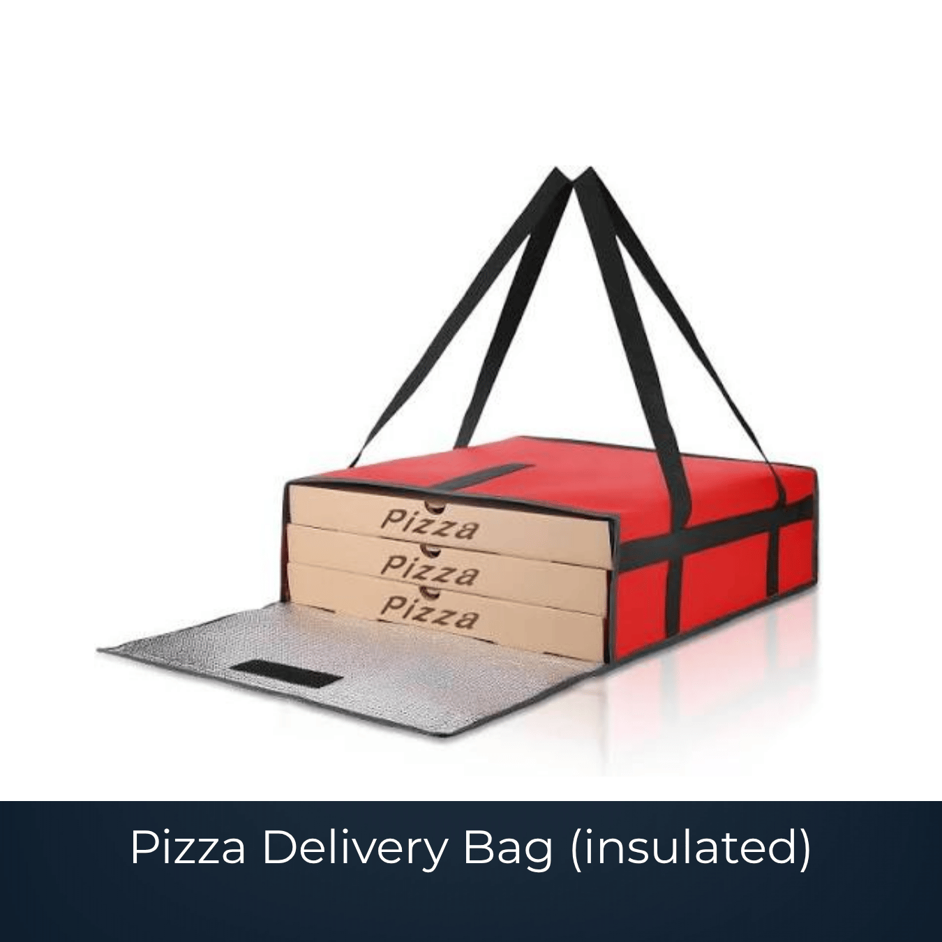 Insulated pizza delivery bag supplied by Bags2Crown Mumbai