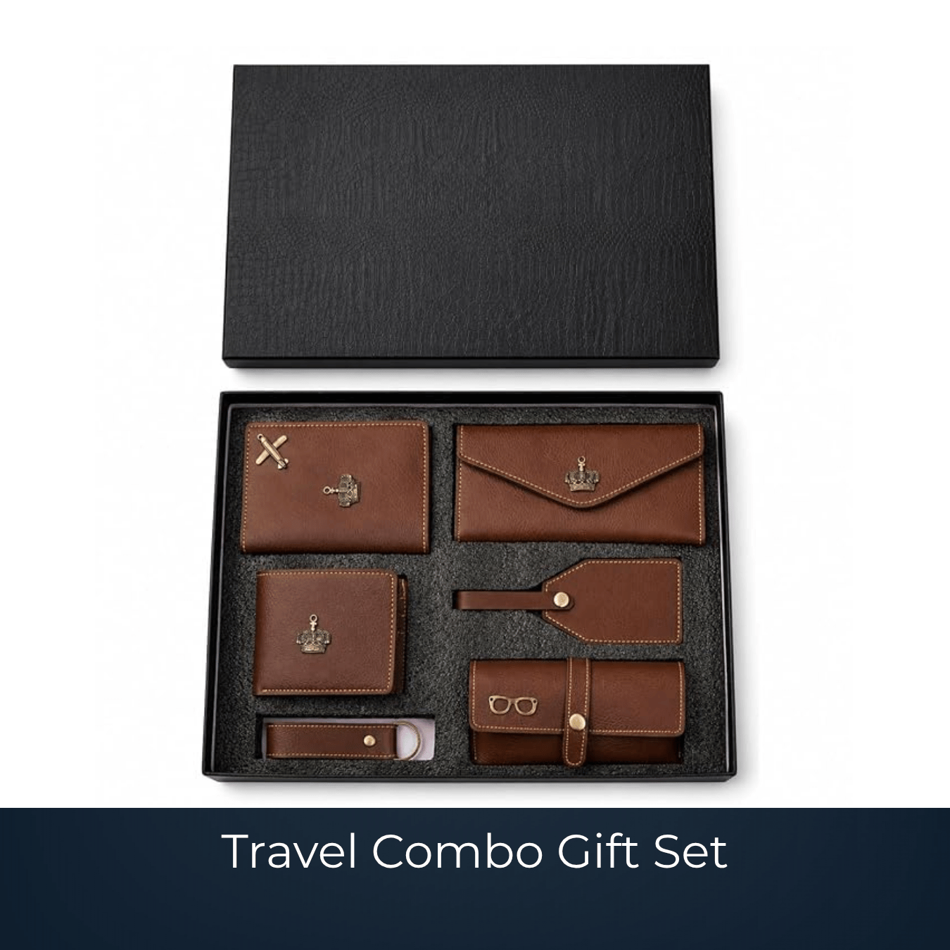 Branded travel combo gift set assembled by Bags2Crown Mumbai