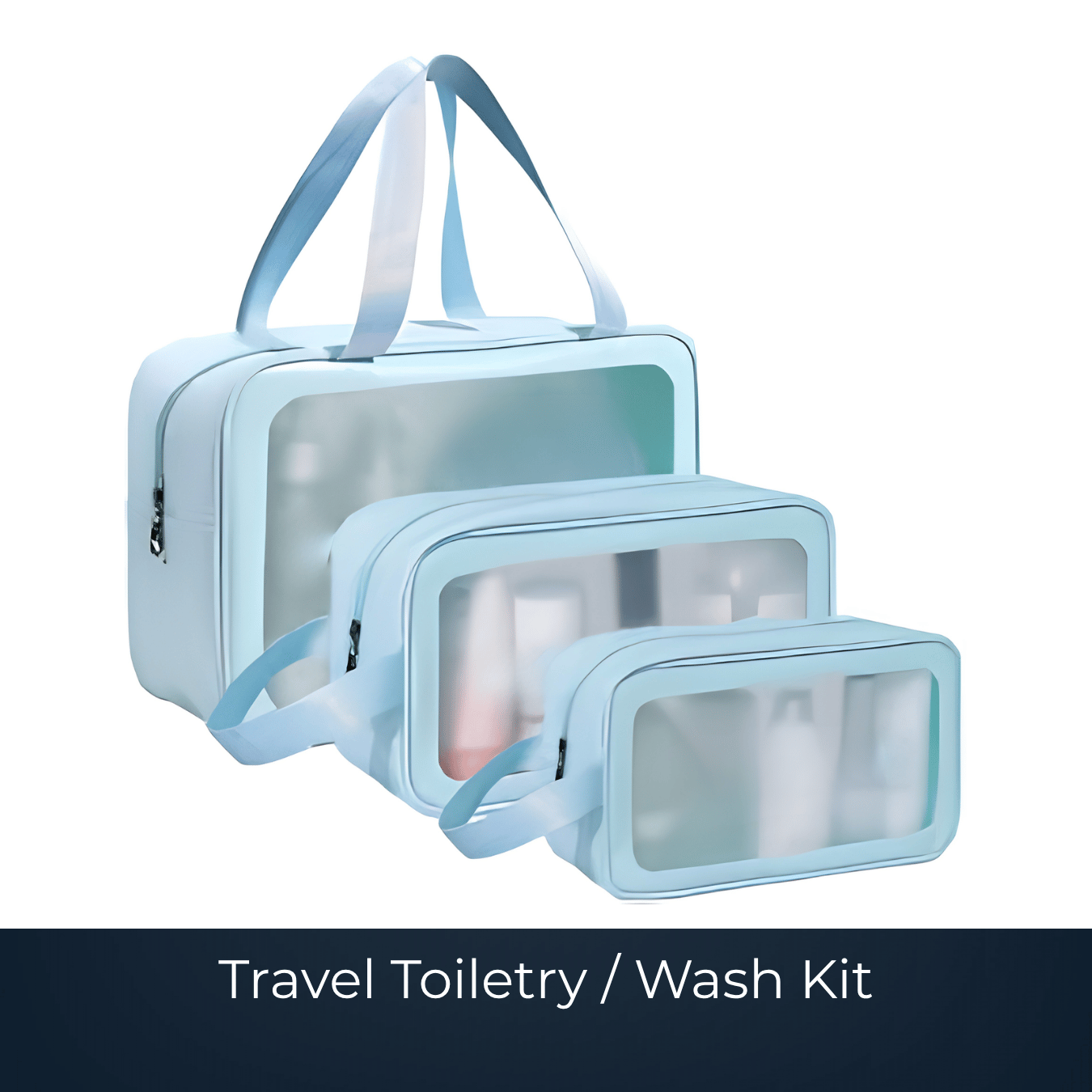 Custom travel toiletry wash kit manufactured by Bags2Crown Mumbai