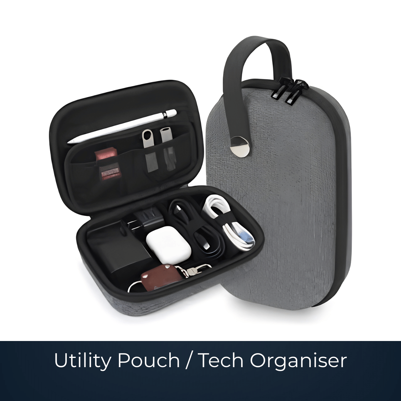 Custom tech organiser utility pouch by Bags2Crown Mumbai