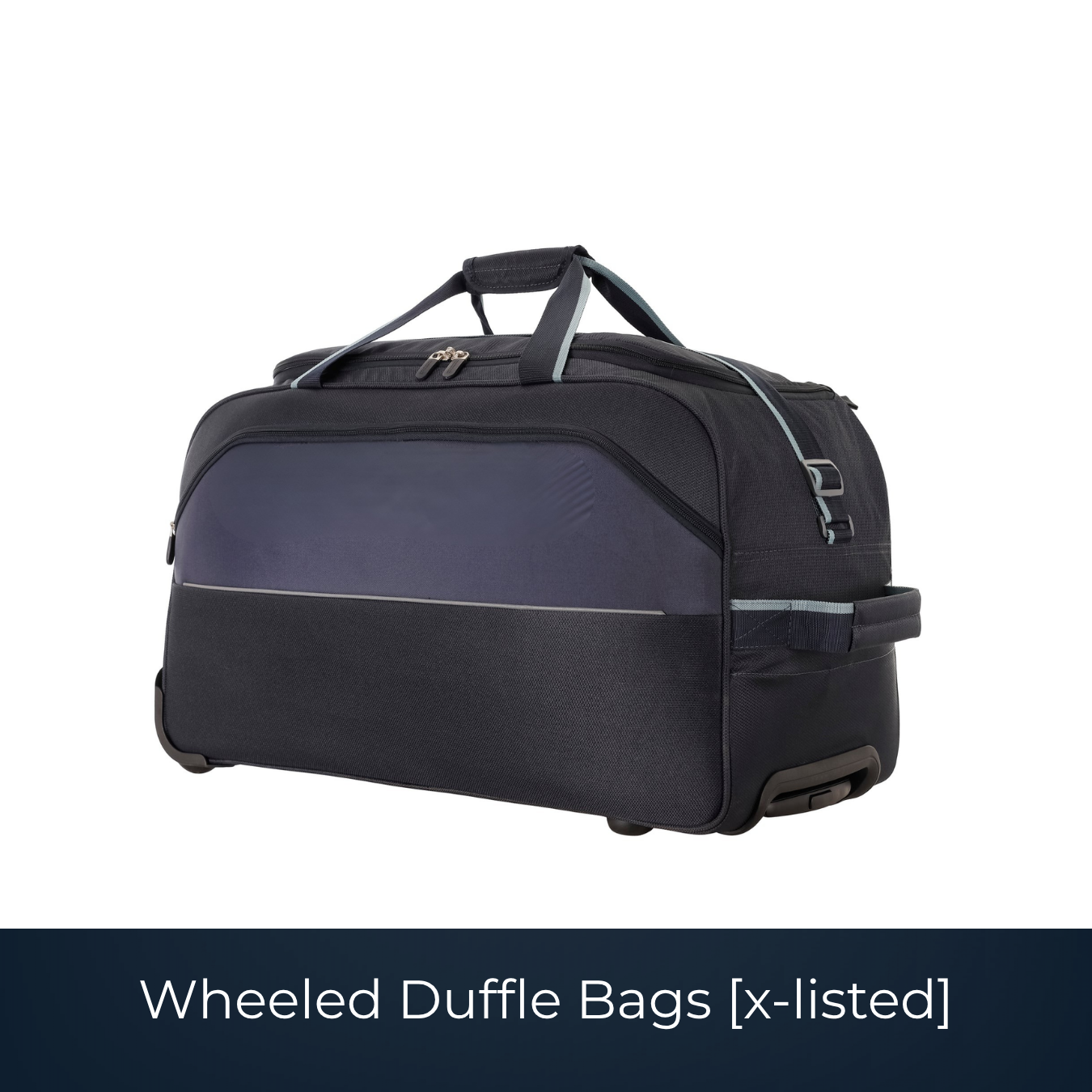 Wheeled duffle bags manufactured for convenient travel use
