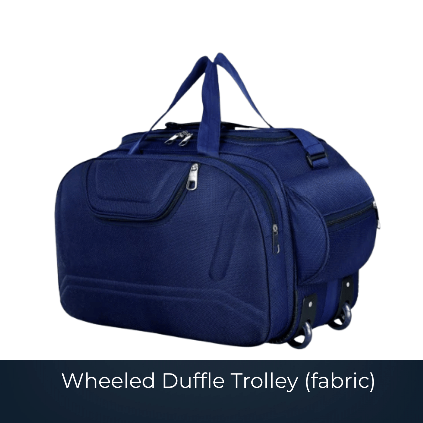 Fabric wheeled duffle trolley bag supplied by Bags2Crown Mumbai