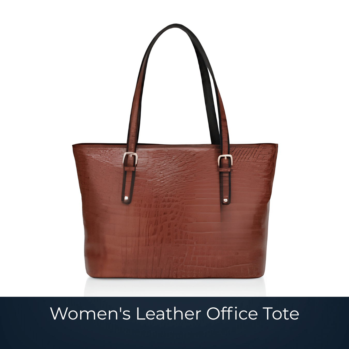 Women’s leather office tote bag with spacious design for work essentials